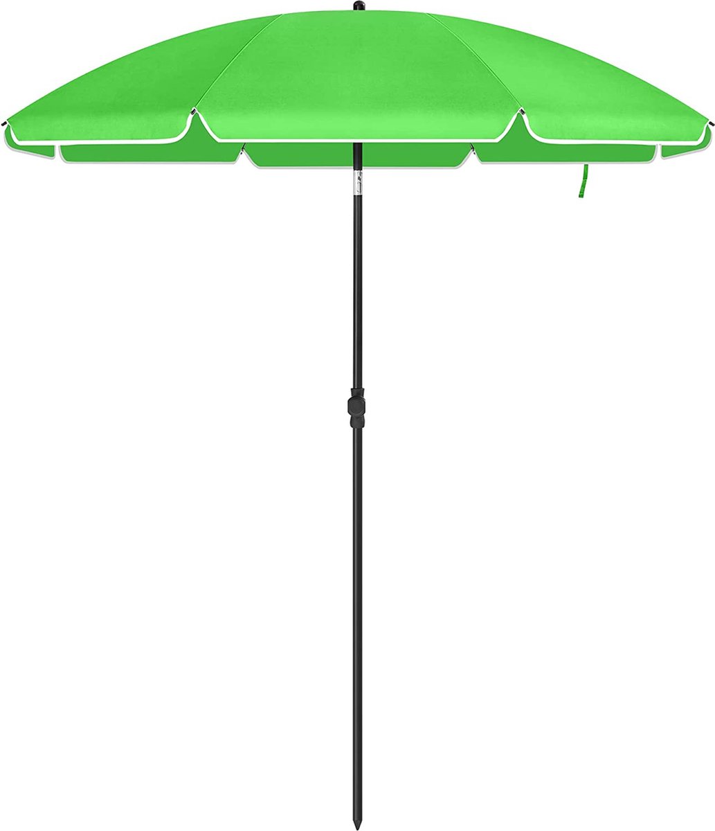 Stylish grey polyester Strand Parasol by Mira Home, 108.5 x 8.5 x 8.5 cm, with MAZAZU branding.