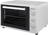 Wiggo WMO-E353(W) - Vrijstaande Mini Oven - 35 liter - 1800 Watt - Timer - Wit