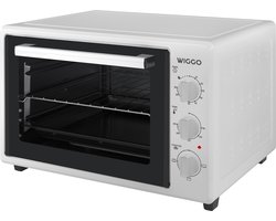 Wiggo WMO-E353(W) - Vrijstaande Mini Oven - Electrisch - 50 CM - 35 liter - 1800 W - 5 Jaar Garantie - Wit Wiggo WMO-E353(W) - Vrijstaande Mini Oven - Electrisch - 50 CM - 35 liter - 1800 W - 5 Jaar Garantie - Wit