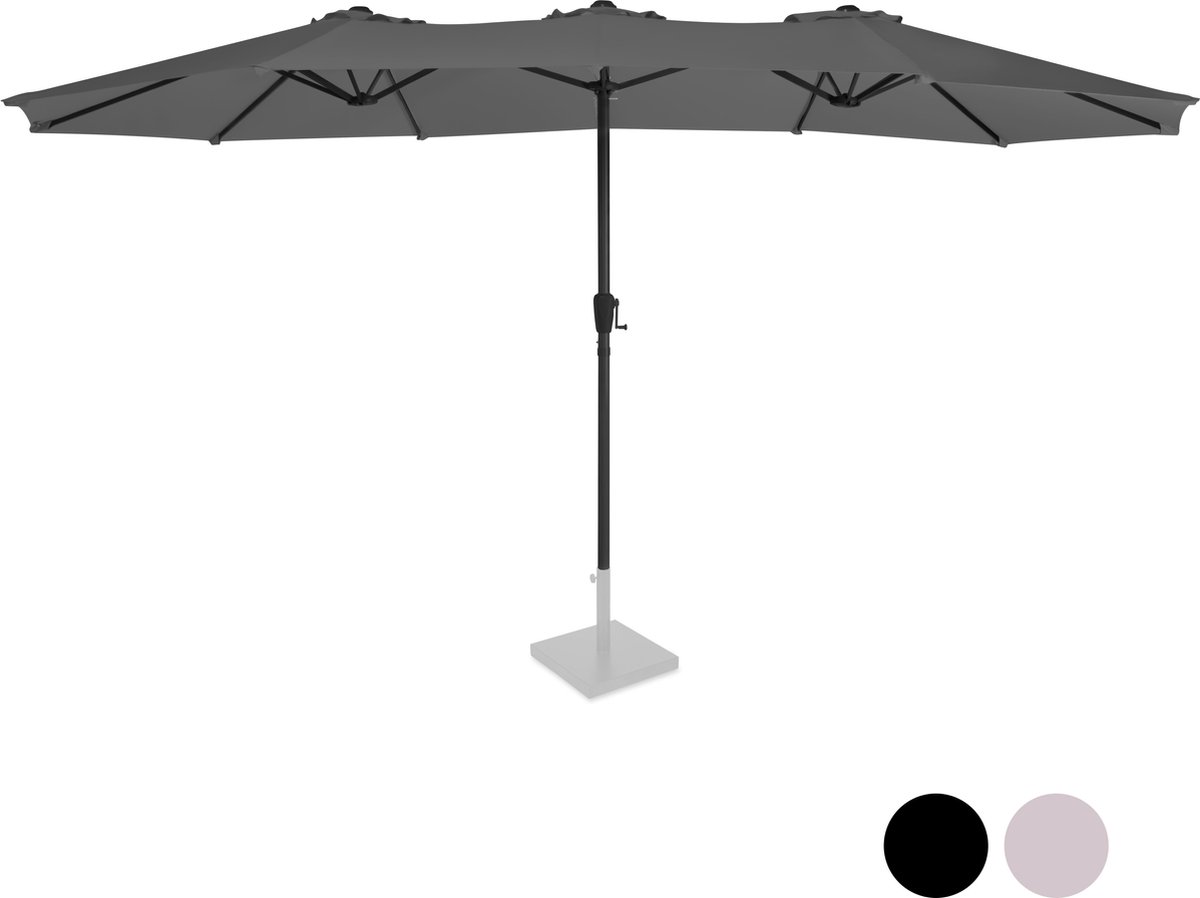 VONROC Premium Parasol Iseo 460x270cm Dubbele parasol Duurzaam