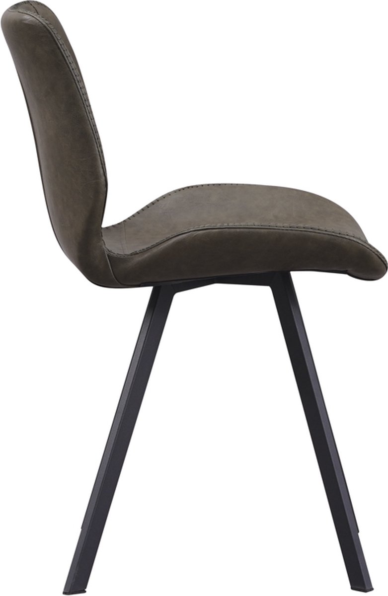 Set van 2 eetkamerstoelen MONEE Stof Goudbruin Set van 2 eetkamerstoelen MONEE Stof Goudbruin