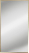 Grote Passpiegel Rechthoek Goud - Metaal - Spiegel - Hangspiegel - Wandspiegel - 180x100 cm