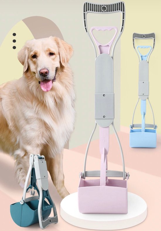 Poep Schep Honden En Katten - Poepschep Roze - Honden Uitlaat Schep 60 CM - Cleaning Tools Pets - Schep Hond Uitlaten - Poepschep - Schep