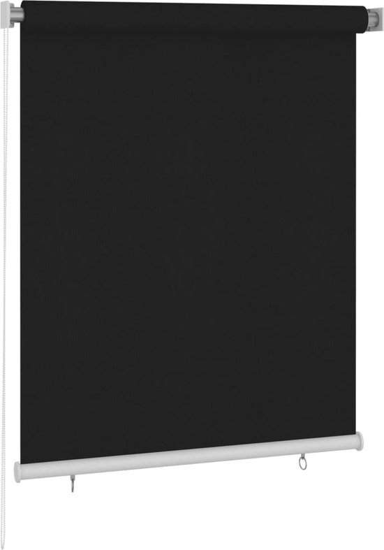 vidaXL Store enrouleur d'extérieur Noir 120 x 140 cm