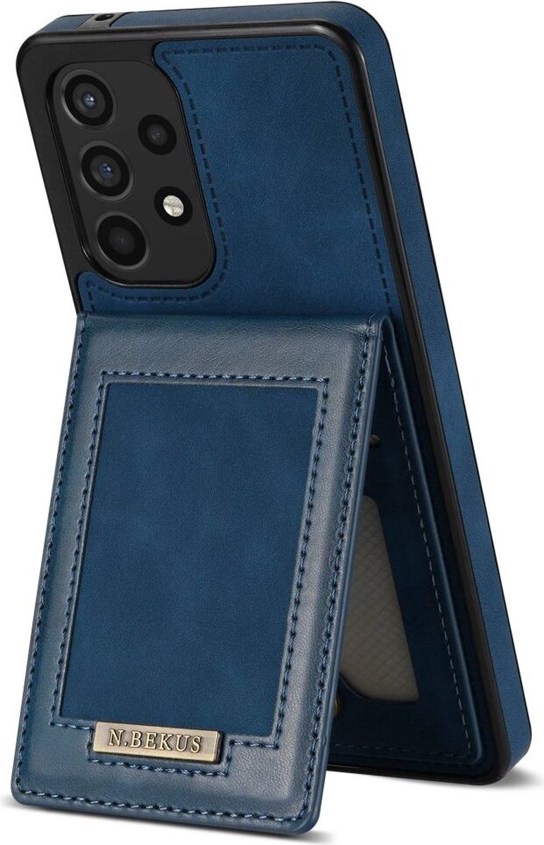 Hoesje Portemonnee met RFID Pasjeshouder Blauw Geschikt voor Samsung Galaxy A53