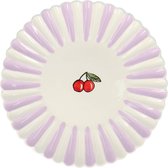Dishes & Deco - Assiette plate Coquille Cerise 28cm - Assiettes plates