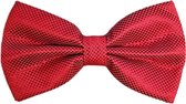 Fako FashionÂ® - Vlinderstrik - Vlinderdas - Strik - Kleine Ruit - 12cm - Rood/Wit