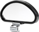 Groothoek verstelbare dode hoek zijspiegel - Extra spiegel voor op de standaard buitenspiegel - Maat 10,5x4,5cm