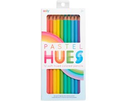 Ooly - Pastel Hues - Colored pencils - 12 Pastelkleurige kleurpotloden