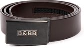 Black & Brown Belts/ 150 CM /Outlined 2.0 - Coffee Brown Belt XL/Automatische riem/ Automatische gesp/Leren riem/ Echt leer/ Heren riem zwart/ Dames riem zwart/ riemen / Grote maat / heren riem leer/