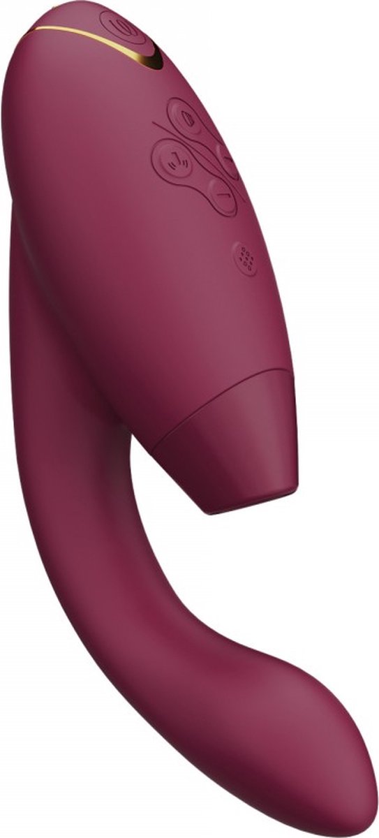 Goedkoopste Womanizer Duo 2 - DE TarzanVibrator - Luchtdruk (clitoris) Vibrator (G-Spot) - Herlaadbaar - Waterdicht - Bordeaux
