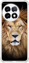 Smartphone hoesje OnePlus 11 Smartphone Hoesje met foto met transparante rand Leeuw