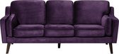 Bol.com Beliani LOKKA - Three Seater Sofa - Paars - Fluweel aanbieding