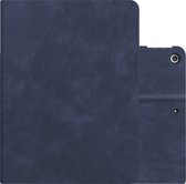 Hoesje Geschikt voor iPad 10.2 2021 Hoesje Hardcover Hoes Book Case Met Uitsparing Geschikt voor Apple Pencil - Donkerblauw