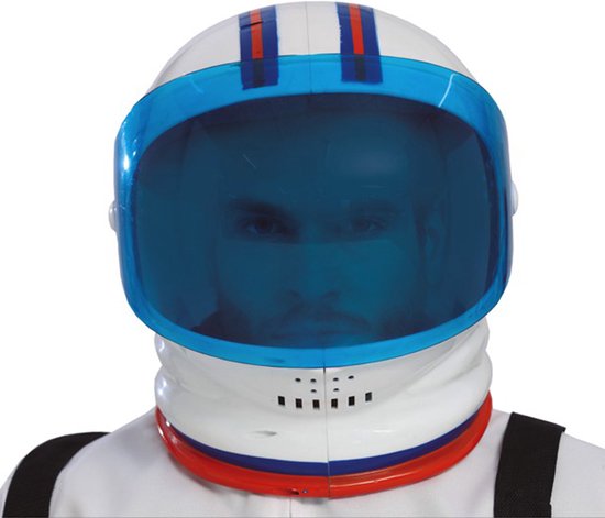Casque Fiestas Guirca Astronaut Homme Latex Wit/ bleu Taille unique | bol