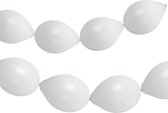 Folat - Knoopballonnen voor Ballonnenslinger Coconut White Mat 33 cm - 8 stuks