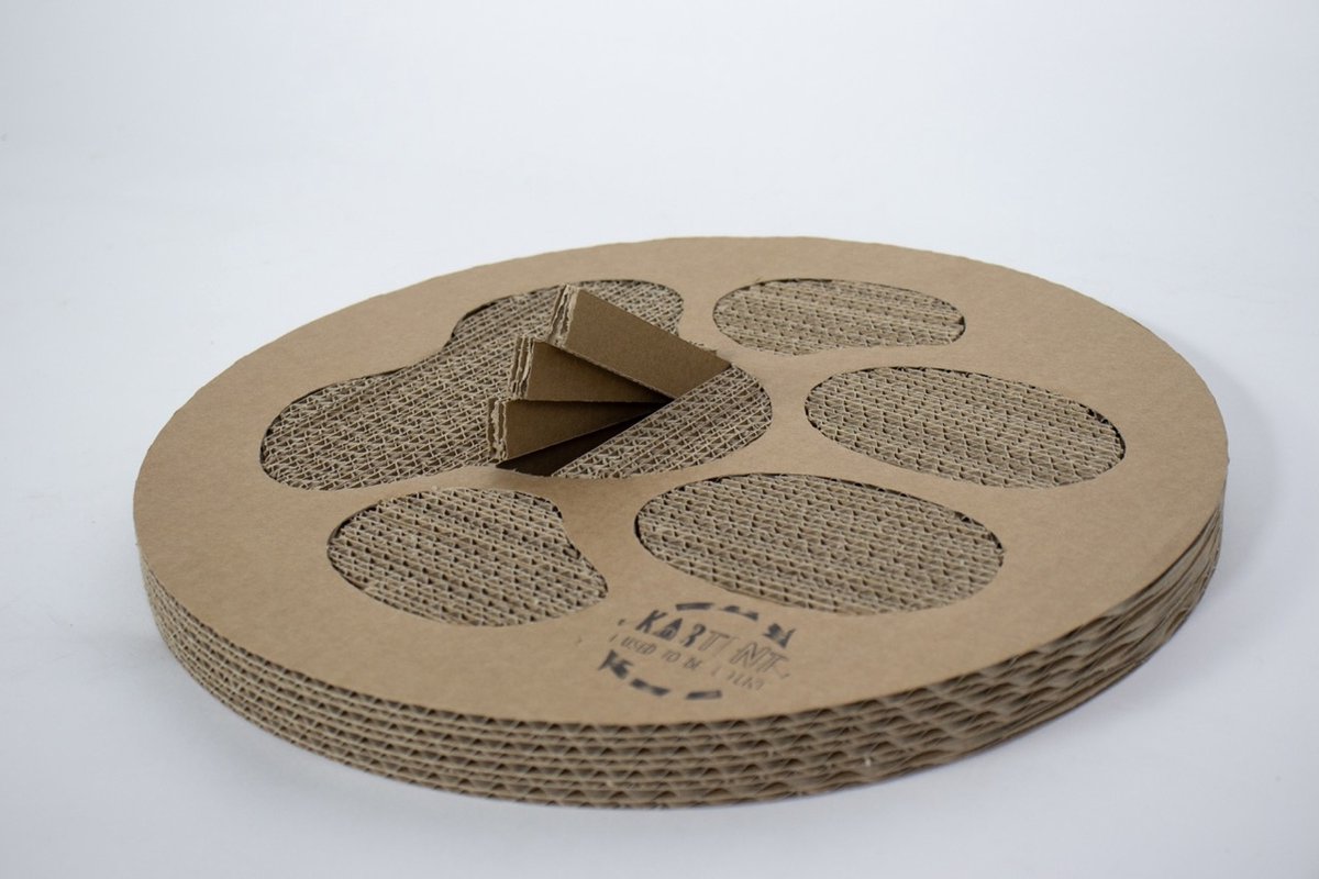 Kartonnen diy katten krabplank Kattenpoot - 3 varianten verkrijgbaar - Kartent