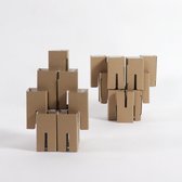 Kartonnen klik speelgoed - Kartonnen speelgoed - 100% recyclebaar - 10x5x5 cm - Helemaal te versieren met verf - Cadeau van Duurzaam Karton - KarTent