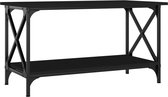 vidaXL Salontafel Noir 80 x 45 x 45 cm Bois artisanal et fer