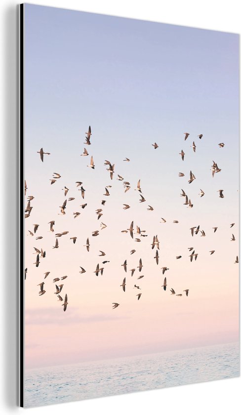 Metalen muurkunst, kranen vogels, metalen wanddecoratie