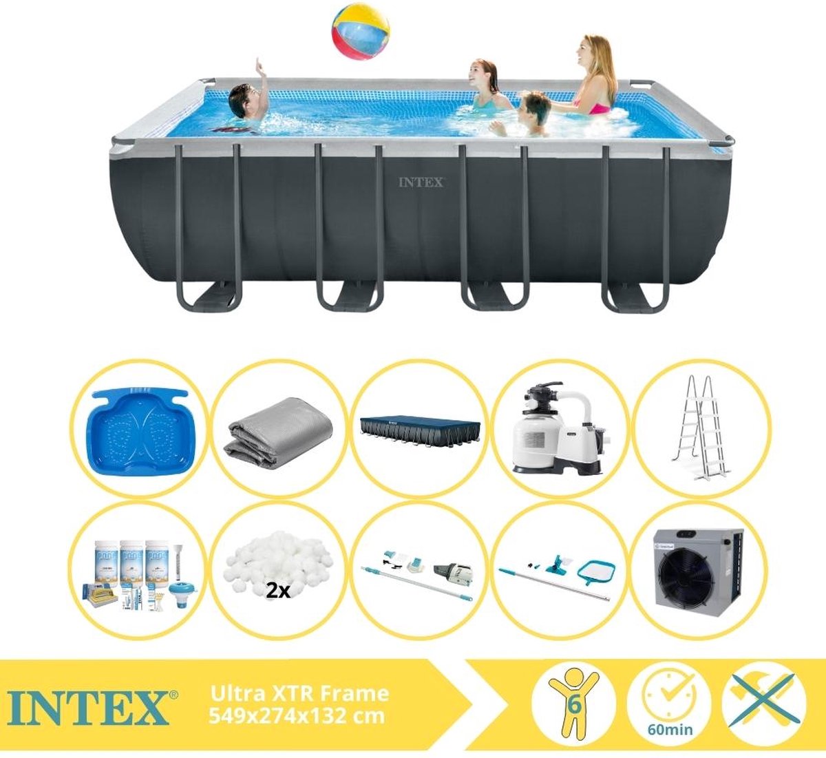 Intex Frame Pool 549x274x132 Uberdachung