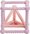 Nattou Kubus Speelgoed Silicone - Roze - 10 cm