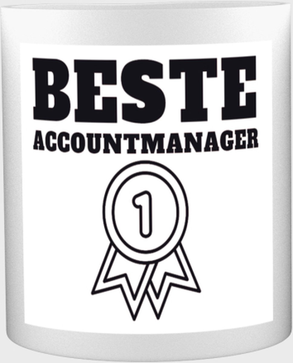 Beste accountmanager Mok met opdruk - beste accountmanager - collega - welkom - afscheid - 350 ML inhoud