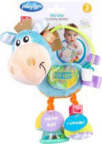 Playgro Clip Clop Rammelaar REFRESH - Blauw - Activiteitenspeeltje - Rammelaar - Kraamkado - Baby speelgoed - Babyspeeltje - Kinderwagenaccessoire - Knuffeldier - Baby rammelaar - Bijtspeelgoed - Grijpspeelgoed - Baby