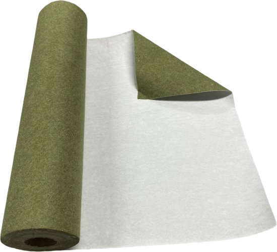 Feutre adhésif Auto-adhésif - Feutre épaisseur 1mm - Environ 43 x 120 cm - Vert Olive Mixte