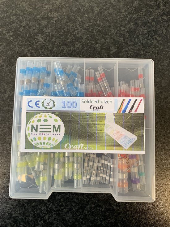 Kabellabels, detectiebox set met 100 stuks kabeletiketten, 100