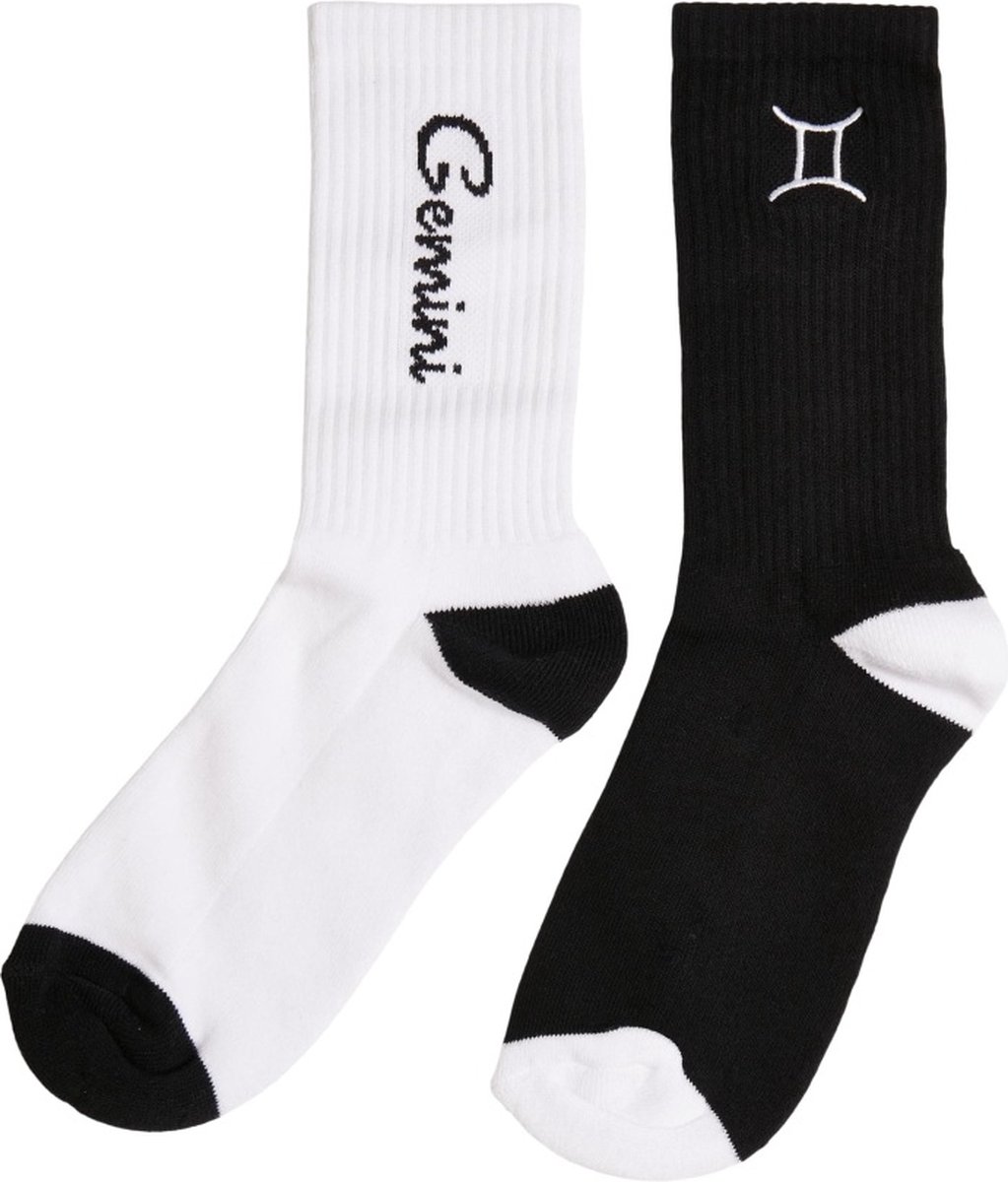 Mister Tee Gemini Zodiac 2-Pack Sokken 39/42 Zwart