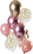 Folat - Ballonnen Golden Blush 30 cm - 12 stuks