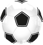 Folat - Voetbal FolieBallon Zwart/Wit 43 cm