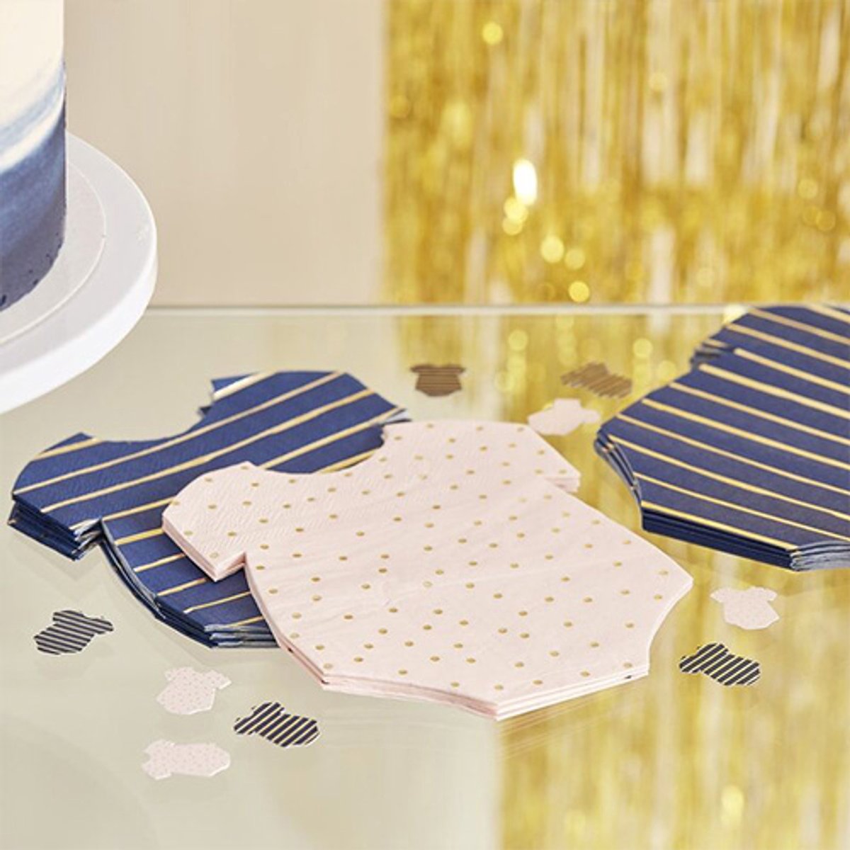Ginger Ray - Gender Reveal - Servetten rompertjes (16 stuks)