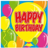 Folat - Servet Balloons Happy Birthday 20 stuks