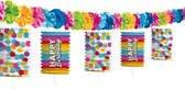 Guirlande Lanternes ' Happy B-Day' Multicolore - 3,5 Mètres
