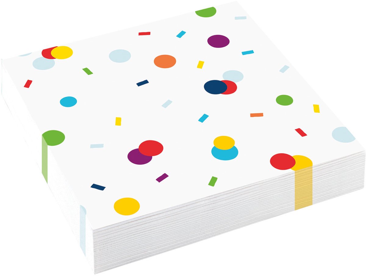 Rietmuller - Riethmuller - Servetten Confetti Verjaardag (20 stuks)