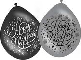 Folat - Ballonnen Happy New Year 8 stuks