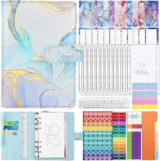 Budgetplanner Budget planner, money sleeves, ring binder, financial