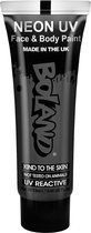 Tube Neon UV gezicht & lichaam schmink zwart (10ml)
