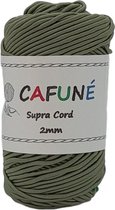 Cafuné Macrame koord - 2 mm - Kaki - 70m - 100gr- buiskoord - haken - breien - weven