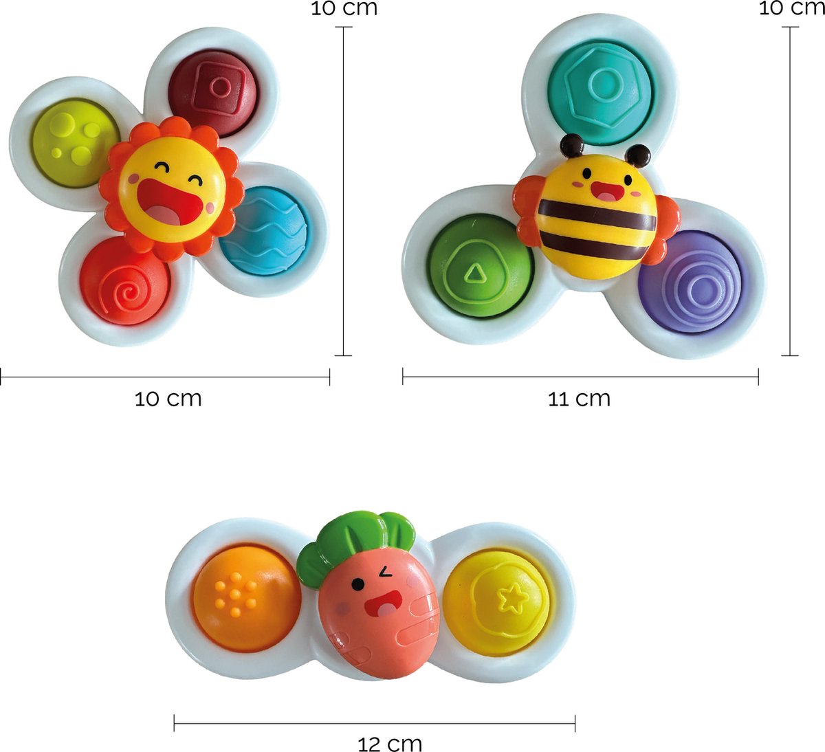 New Candy Fidget Toys Multi Functional Ventouse Spinner Jouets - 3