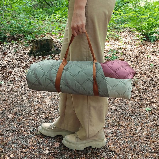 Couverture de pique-nique Vultera - Couverture de pique-nique pliable et rembourrée - XXL - 200x200cm - pique-nique