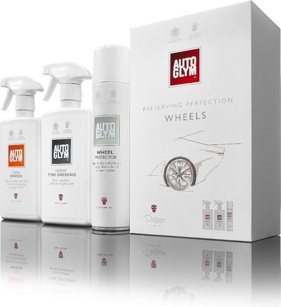 Foto: Autoglym perfect wheels velgenreinigingsset clean wheels instant tyre dressing wheel protector