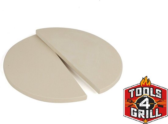 Yaknku Htteschlden - Halve Maan - XLarge - Heat Deflector Platesetter 22 Inch Diameter 45 Cm Hitteschild Kamado Hittebestendige Plaat