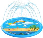 Xd Xtreme - Water Fontein Speelmat voor Kinderen - waterspeelgoed - 170CM - met sproeiers - Eiland thema - Verkoeling voor kids