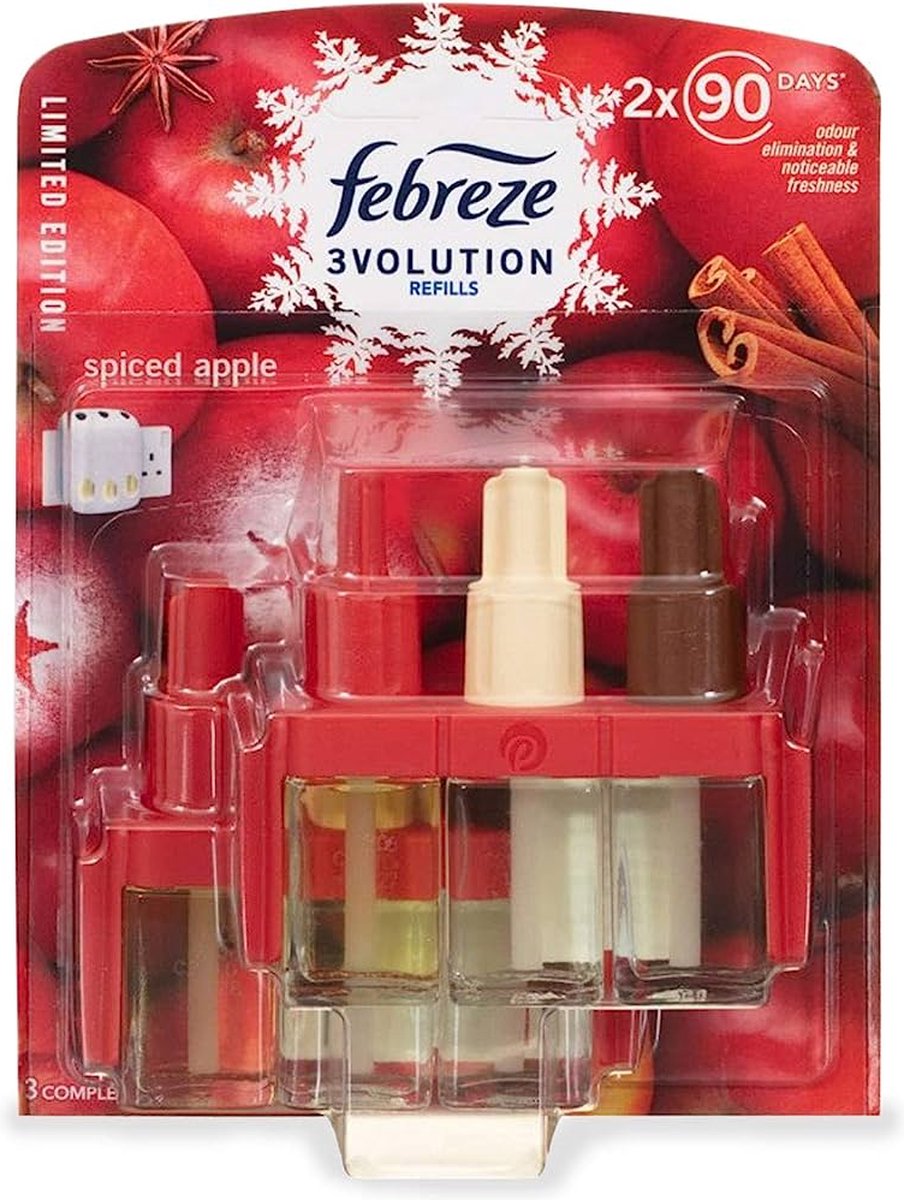 Febreze Ambi Pur 3Volution Kruidige Appel (Spiced Apple) - Navulling - 2-pack - 2 x 90 dagen (limited edition) - Ambi Pur