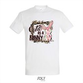 T-shirt Cute as a bunny - T-shirt korte mouw - Wit - 2 jaar