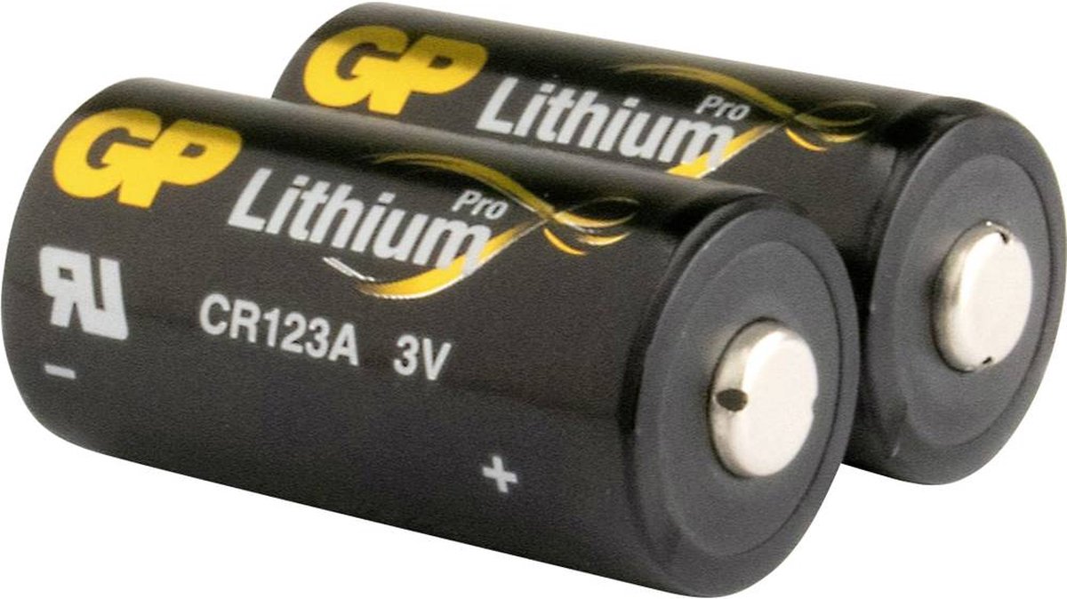GP Batteries Lithium CR123A, 2 stuks