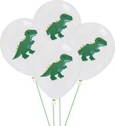CHPN - 6 ballonnen - Dinosaurus Ballonnen - Ballonnen - Kinderfeestje - Partijtje - Feestdecoratie - Kinderverjaardag - Dino - 6stuks